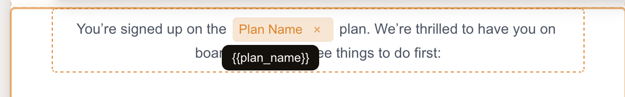 Data tag displayed in the editor